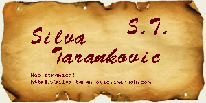 Silva Taranković vizit kartica